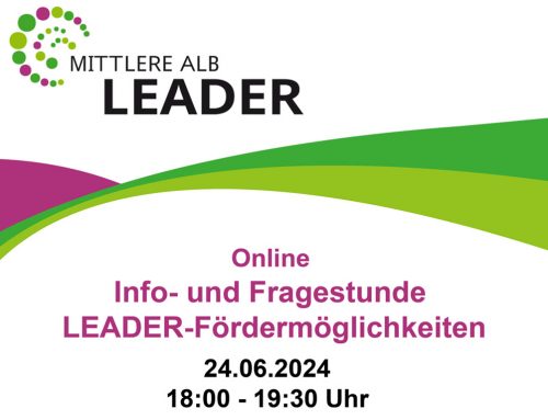 Online Info- und Fragestunde LEADER-Fördermöglichkeiten